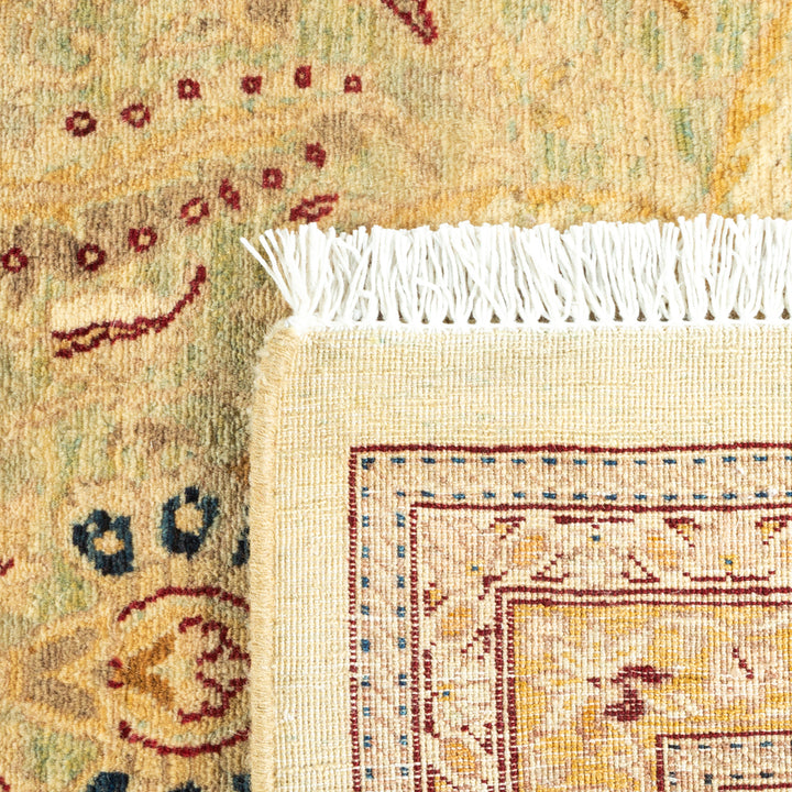 Light Blue Traditional Wool Rug - 6'1" x 8'10"