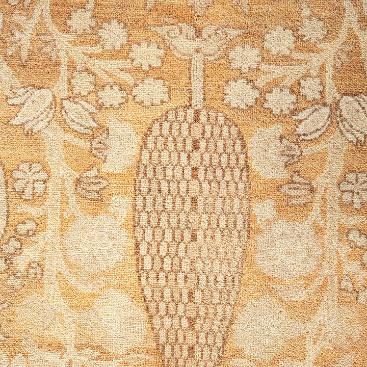 Brown Traditional Wool Rug - 9'4" x 11'10"
