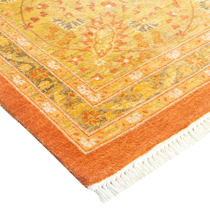 Brown Traditional Wool Rug - 8'4" x 10'4"