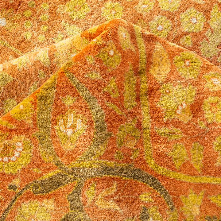 Brown Traditional Wool Rug - 8'4" x 10'4"