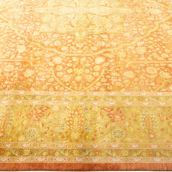 Brown Traditional Wool Rug - 8'4" x 10'4"