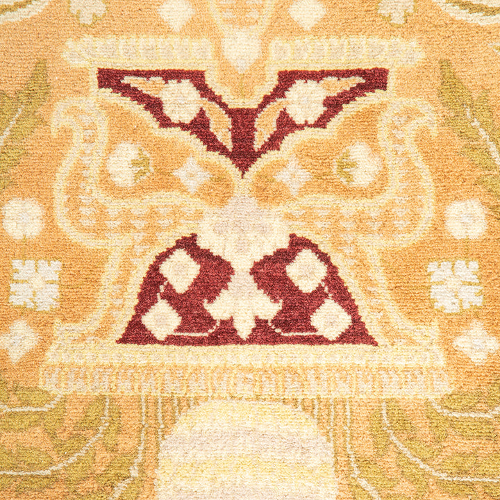 Brown Traditional Wool Rug - 9'3" x 12'5"