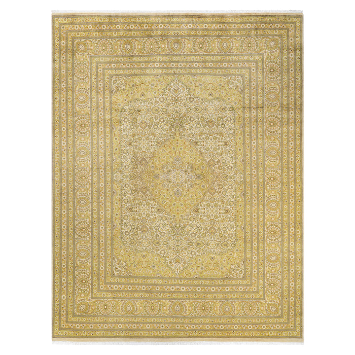 Ivory Traditional Wool Rug - 9' x 11'10"