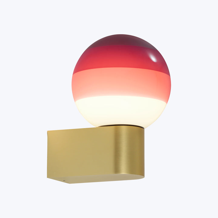 Dipping Light Sconce Burgundy