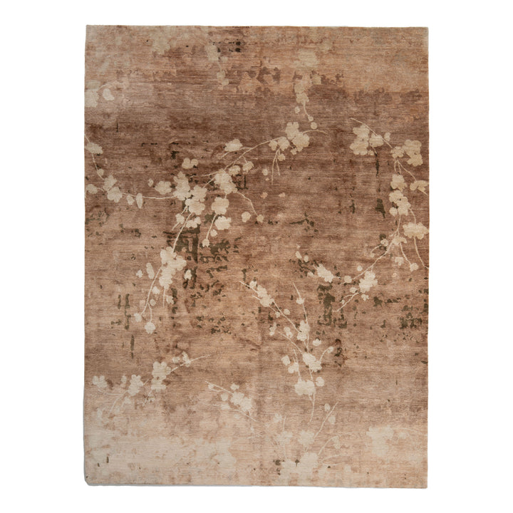 Aurora Contemporary Tibetan Silk Rug Blush / 6x9