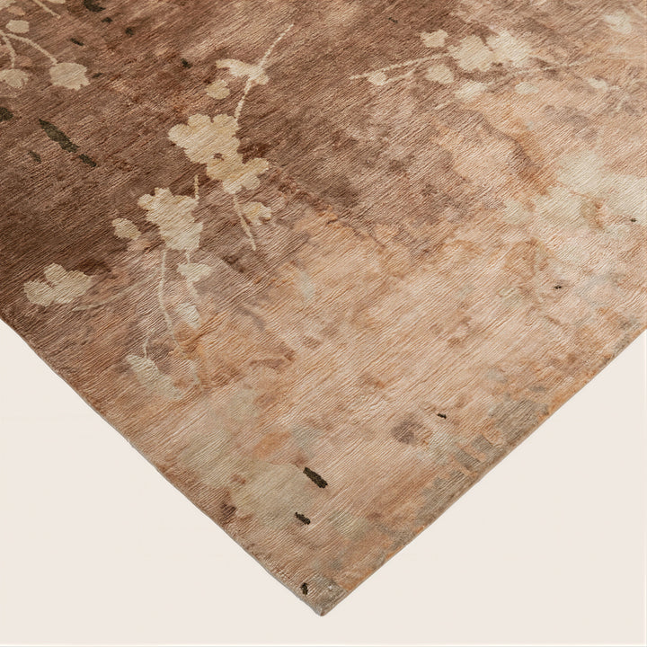 Aurora Contemporary Tibetan Silk Rug Blush / 6x9