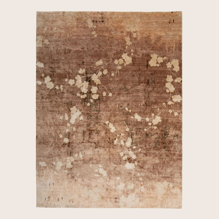 Aurora Contemporary Tibetan Silk Rug Blush / 9x12