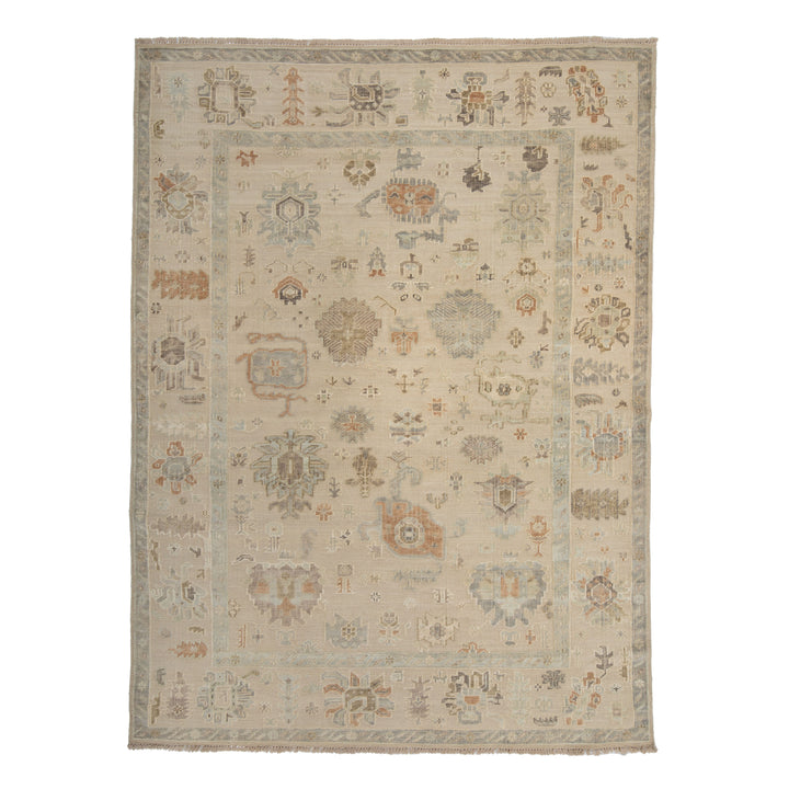 Traditional Wool Rug Beige / 9' x 12'