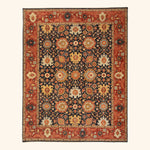 Blue Traditional Wool Rug - 8' x 10'