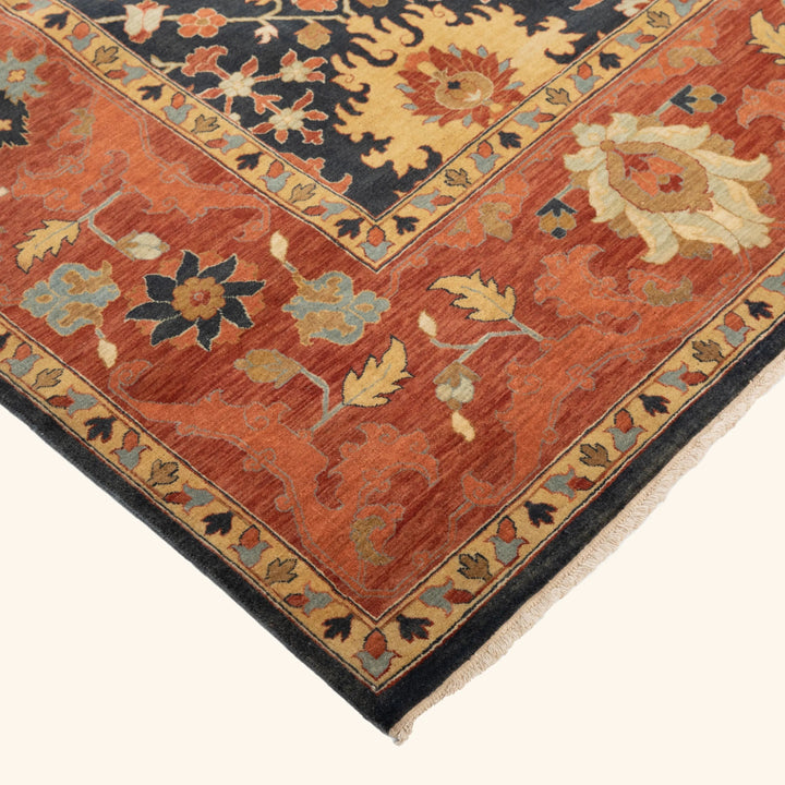 Blue Traditional Wool Rug - 8' x 10'