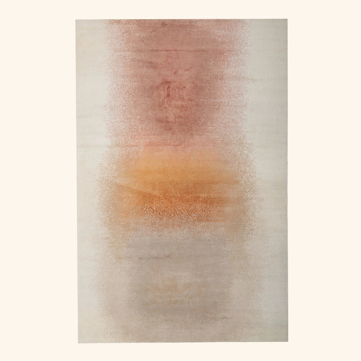 Multicolored Traditional Wool Silk Blend Rug - 7' x 10'