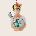 Frida Kahlo with Parrots Ornament