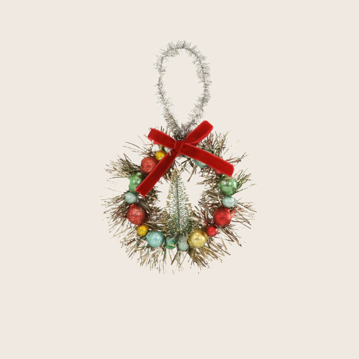 Red Vintage Wreath Ornament