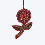 Tinsel Peony Ornament