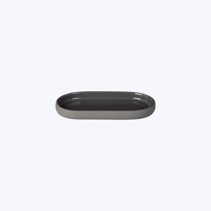 SONO Oval Tray Charcoal