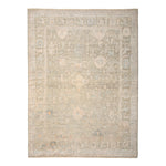 Brown Silk and Wool Area Rug - 9' x 12'