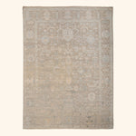 Aqua Silk and Wool Area Rug - 9' x 12'