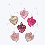 Assorted Heartfelt Ornaments Champagne / Large