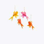 Fanciful Goldfish Ornament Yellow