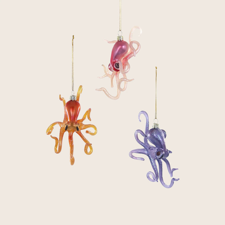 Deep Sea Octopus Ornament Pink