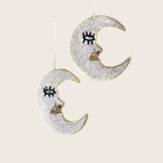 Beaded Crescent Moon Sequins