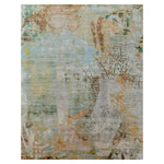 Sage Contemporary Wool Silk Blend Rug - 9' x 12'