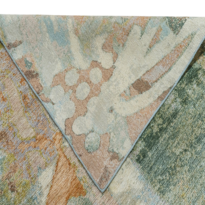 Sage Contemporary Wool Silk Blend Rug - 9' x 12'