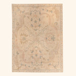 Traditional Wool Silk Rug Cream / 9x12