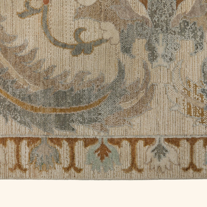 Traditional Wool Silk Rug Cloud / 8x10