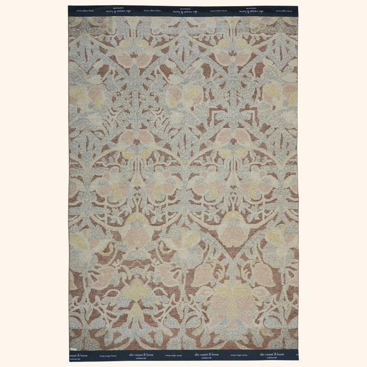 Gold Transitional Silk Rug - 6' x 9'