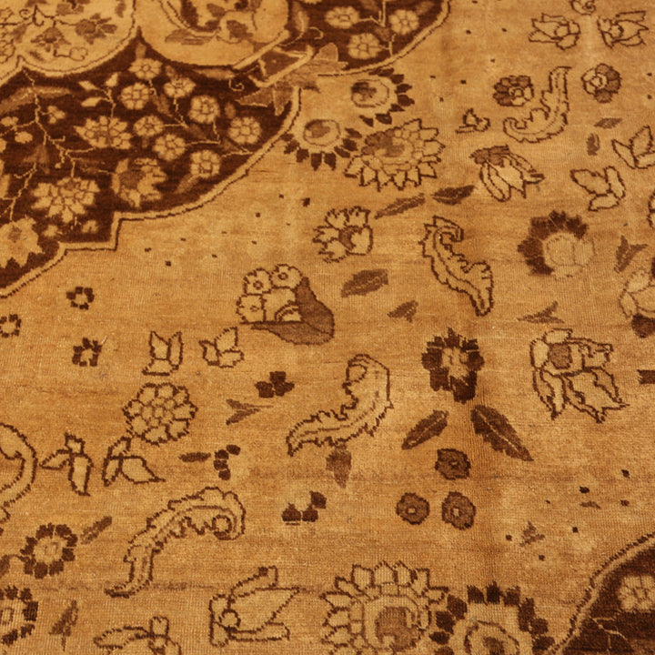 Antique Persian Tabriz Wool Rug - 12'9" x 17'3"