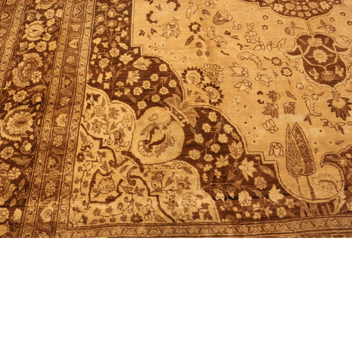 Antique Persian Tabriz Wool Rug - 12'9" x 17'3"