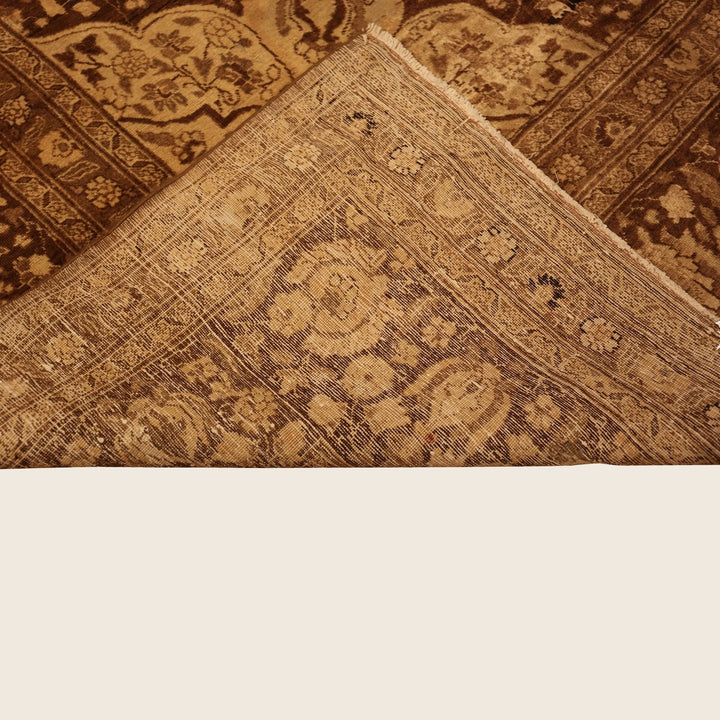 Antique Persian Tabriz Wool Rug - 12'9" x 17'3"