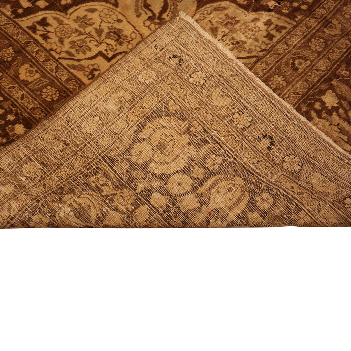 Antique Persian Tabriz Wool Rug - 12'9" x 17'3"
