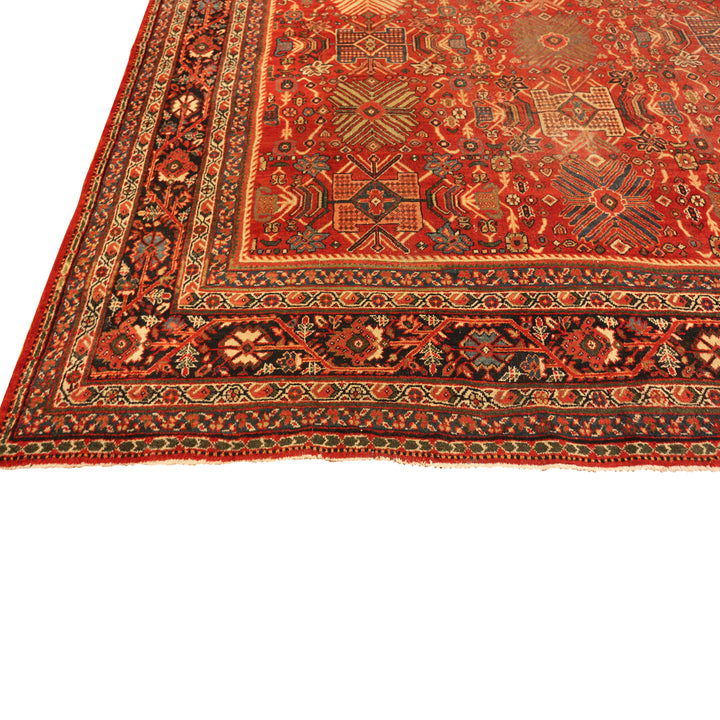 Antique Persian Sultanabad Wool Rug - 10'7" x 14'