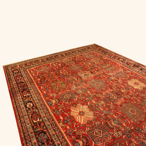 Antique Persian Sultanabad Wool Rug - 10'7" x 14' - hover