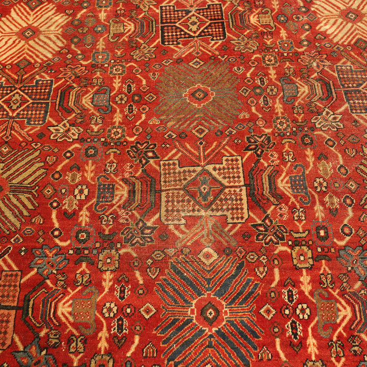 Antique Persian Sultanabad Wool Rug - 10'7" x 14'