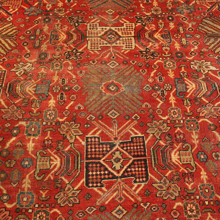 Antique Persian Sultanabad Wool Rug - 10'7" x 14'