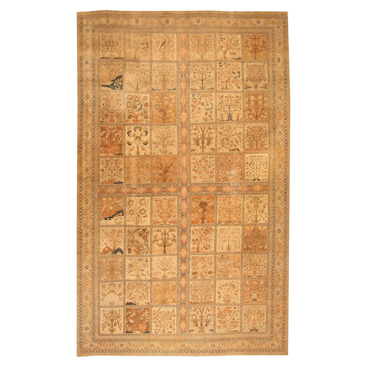 Antique Persian Tabriz Wool Rug - 12' x 19'7"