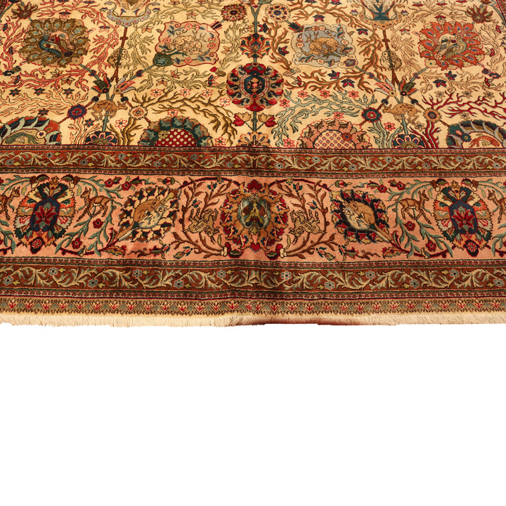 Antique Persian Tabriz Wool Rug - 11'1" x 16'