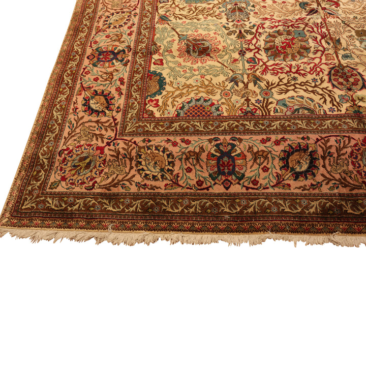 Antique Persian Tabriz Wool Rug - 11'1" x 16'