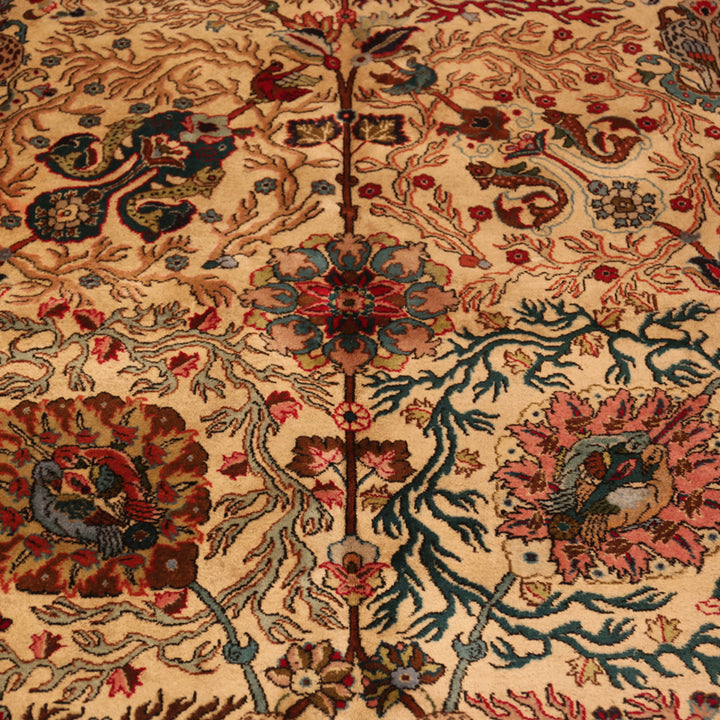 Antique Persian Tabriz Wool Rug - 11'1" x 16'