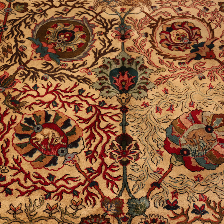 Antique Persian Tabriz Wool Rug - 11'1" x 16'