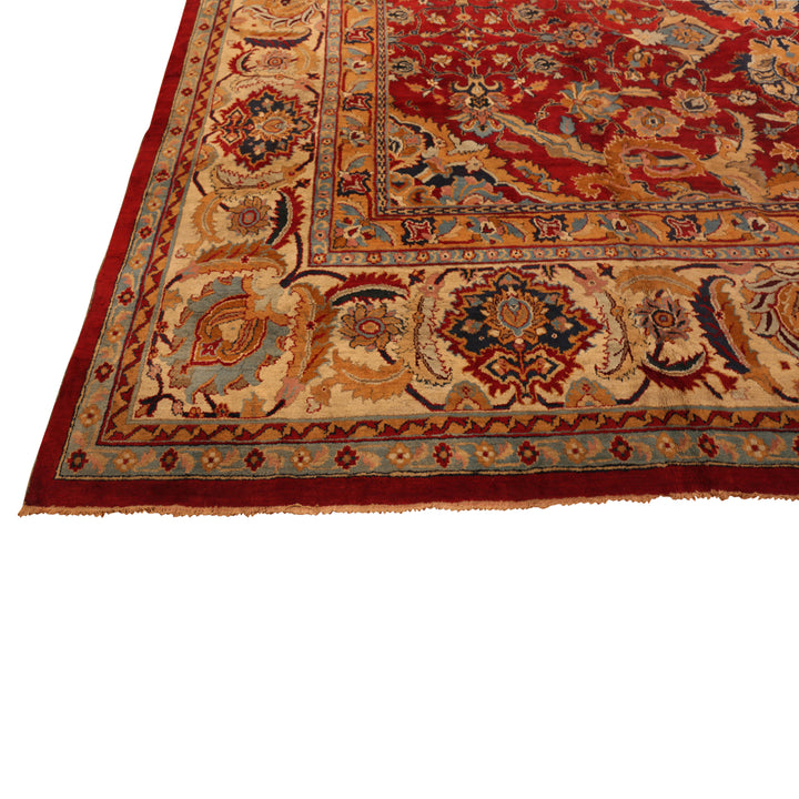 Antique Indian Agra Wool Rug - 14' x 19'