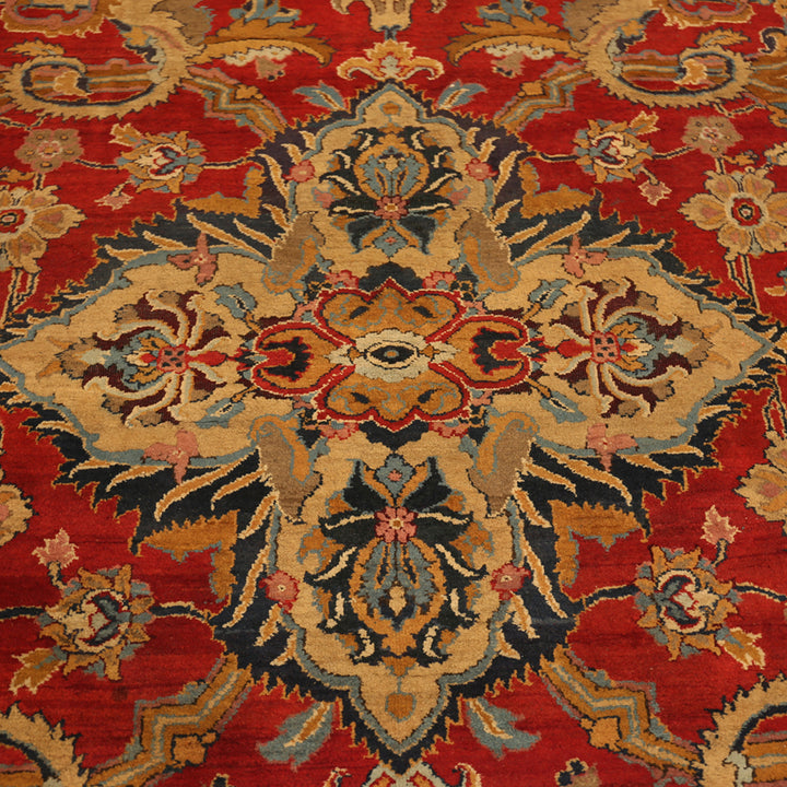 Antique Indian Agra Wool Rug - 14' x 19'