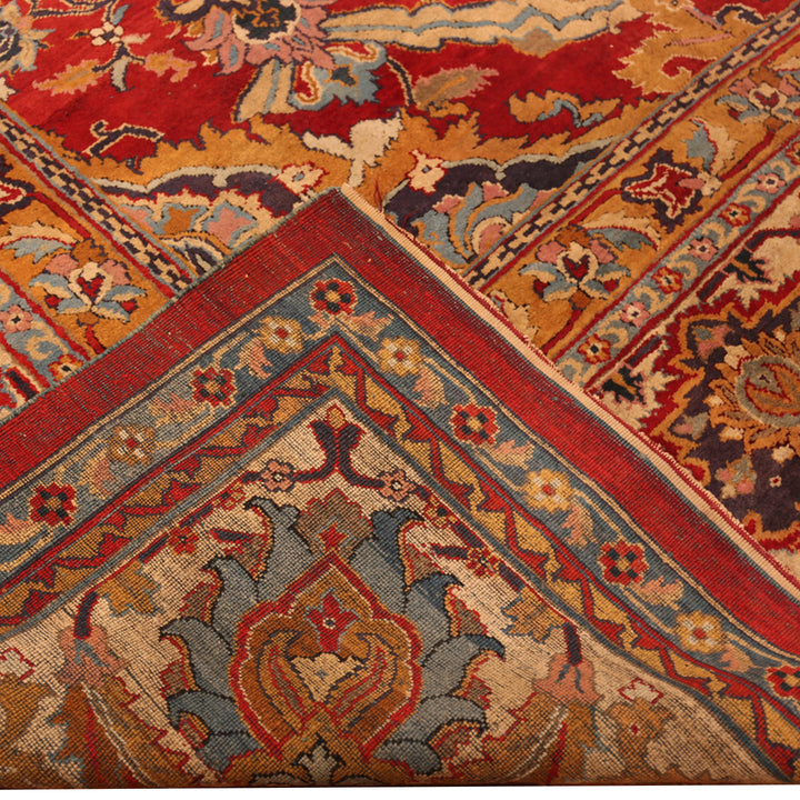 Antique Indian Agra Wool Rug - 14' x 19'