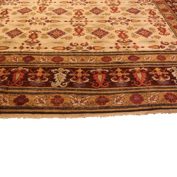 Antique Indian Agra Wool Rug - 14'8" x 21'4"