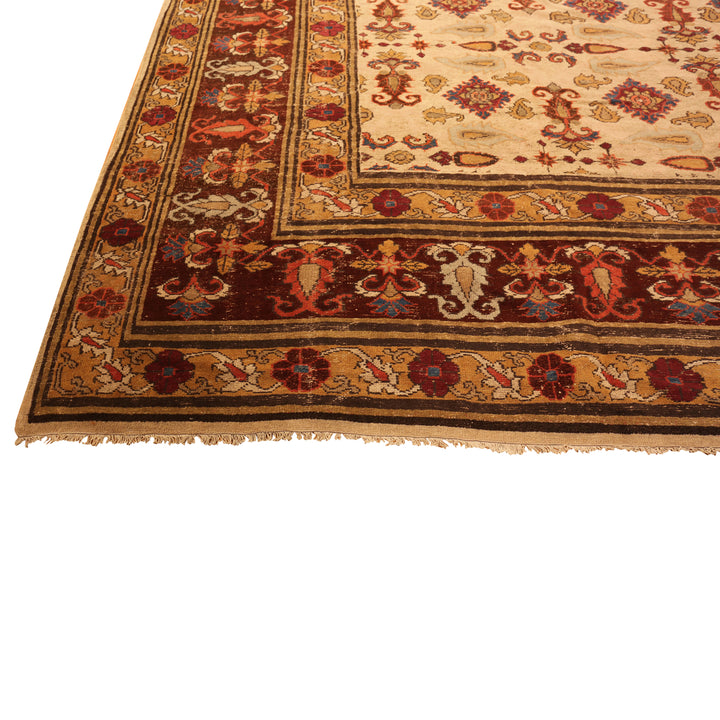 Antique Indian Agra Wool Rug - 14'8" x 21'4"