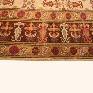 Antique Indian Agra Wool Rug - 14'8" x 21'4" - hover