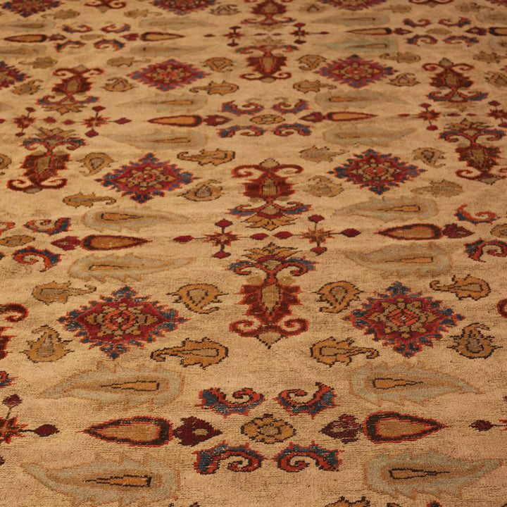 Antique Indian Agra Wool Rug - 14'8" x 21'4"